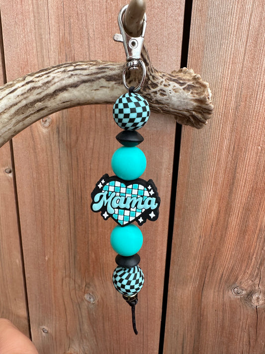 Turquoise checkered mama