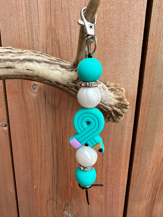 Teacher pencil (turquoise)